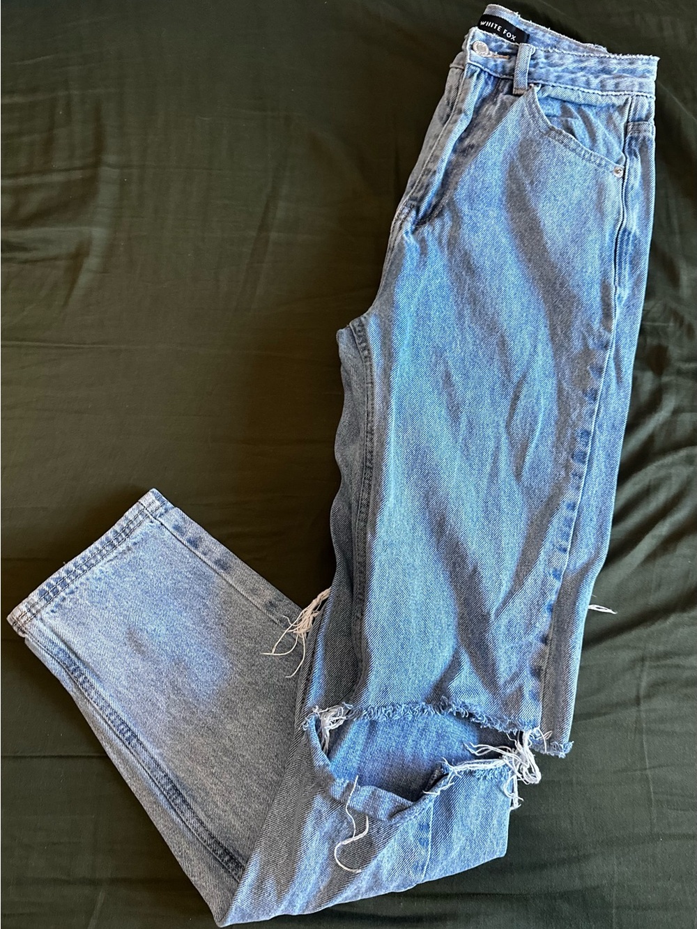 White Fox Boutique Light Blue Straight Leg Jeans